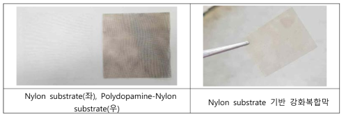 Nylon substrae 기반 강화복합 막 제조 공정