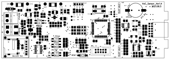 상단부 PCB GERBER (Silk)