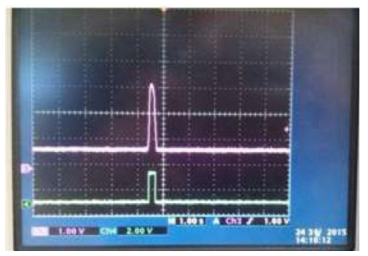 일반적인 알파 붕괴의 pulse 신호