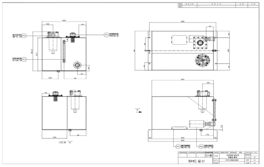 작동유탱크 설계도