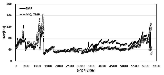 DAF 연계 가압식 막 TMP 평가 결과