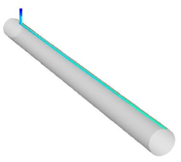 Pathline of H2O2solutioninhollowpipe