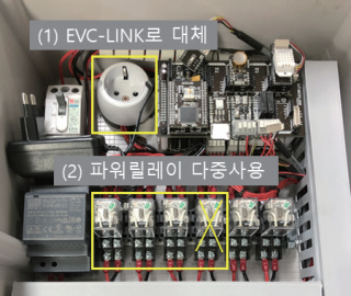 EVC-LINK 변경 및 파워릴레이 다중 사용