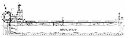 일반화물선(Bulk Carrier)의 LNG 연료탱크 배치