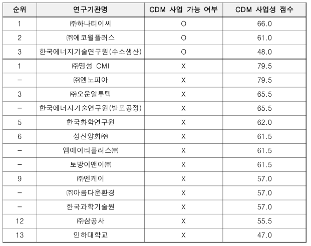 우선순위 도출 결과 (요약)