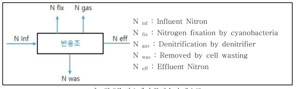질소제거 물질수지 개요도