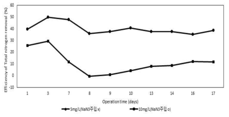 NaN 주입에 따른 총질소 제거 효율3