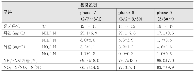 pilot plant daily test 결과