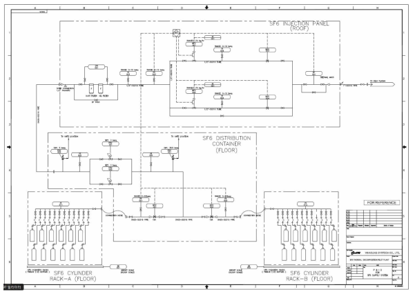 (기호) SF6 저장 및 주입 시스템 P&ID