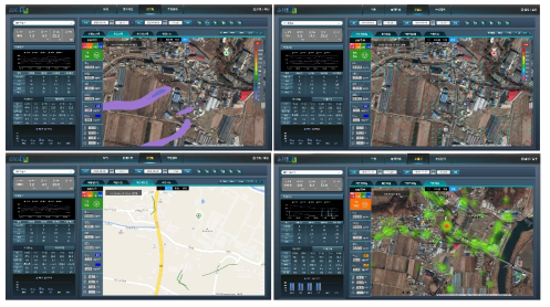 실시간 악취 확산, 추적, 바람장, 악취지도 개발 예