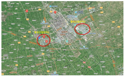 테스트베드 구축예정 염성 산업단지 위치