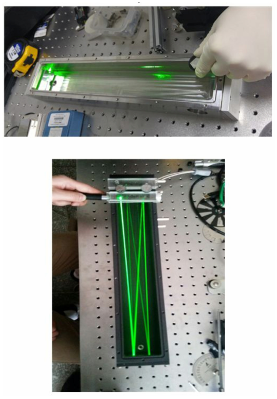 Laser beam을 이용한 가스셀 path-length 실험