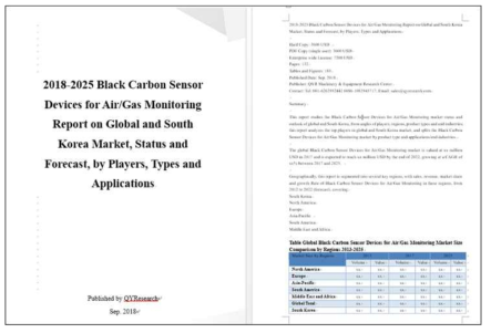 블랙카본 장비 관련 시장조사서