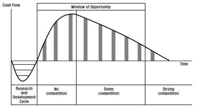 혁신기술의 시장진입 현금흐름 및 기회의 창