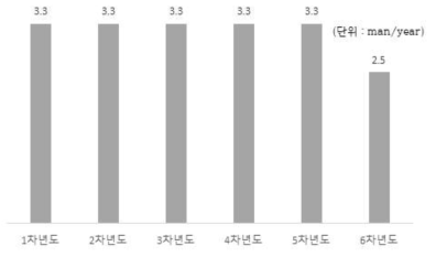 4세부 연차별 투입 인력