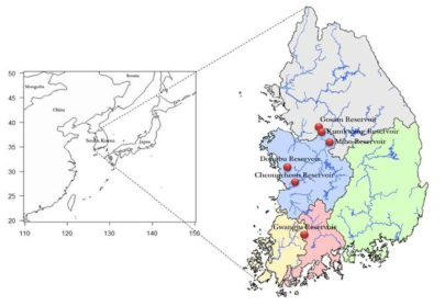 대상유역 선정-1종댐 농업용저수지