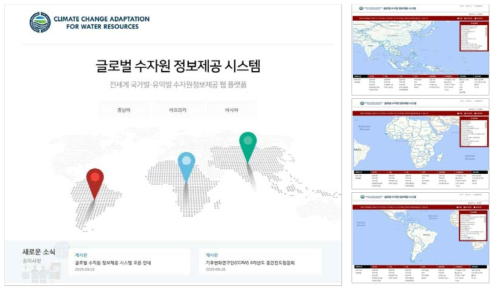 글로벌 수자원 정보제공 시스템