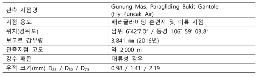 라.(4)-1. 인도네시아 강우관측 지점 현황