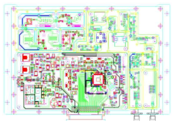 파형발생기 및 제어기조립체 PCB 구성도