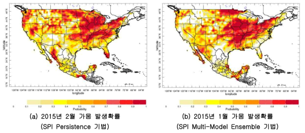 U.S.－Mexico 가뭄 예측(참고: http://iridl.ldeo.columbia.edu/maproom/Global/Drought/N_America/)