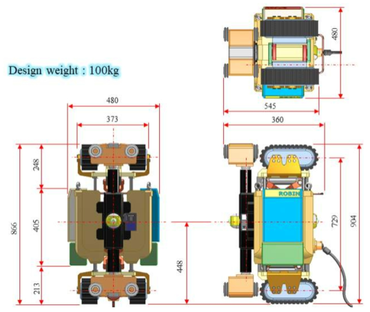 2nd concept design에 대한 치수 정보