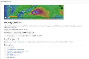 Windy API GitHub