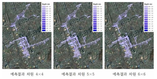 내수침수 예측 (2010년 9월 21일 실제 호우)