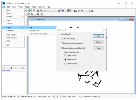 SWMM Export Map