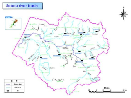 세부강 유역도