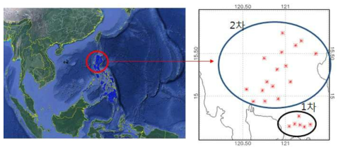 필리핀 지상 관측소 위치