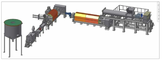 복합 폐비닐 전체라인 3D 설계