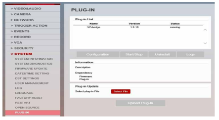PLUG-IN 방식의 지능형 영상 분석 시스템 업로드 기술