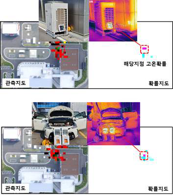 환경지도 온도분포 이상DB 예