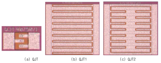 제작된 QJT 소자 사진