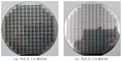 제작된 MITR 웨이퍼 사진