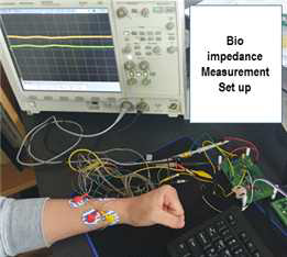 Bio-impedance measurement setup