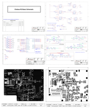 IoT SoC EVB 설계도면 및 배치도