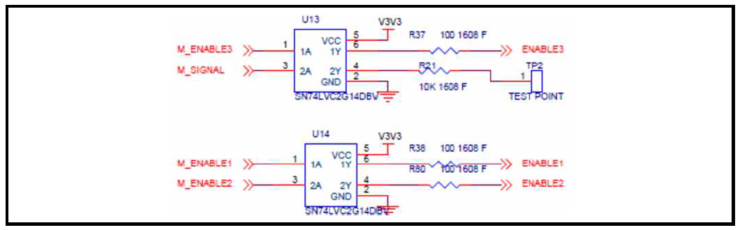 Driving Board Enable Signal Buffer 회로도