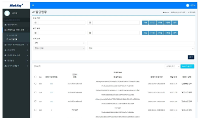 관리 페이지 - VC 발급현황