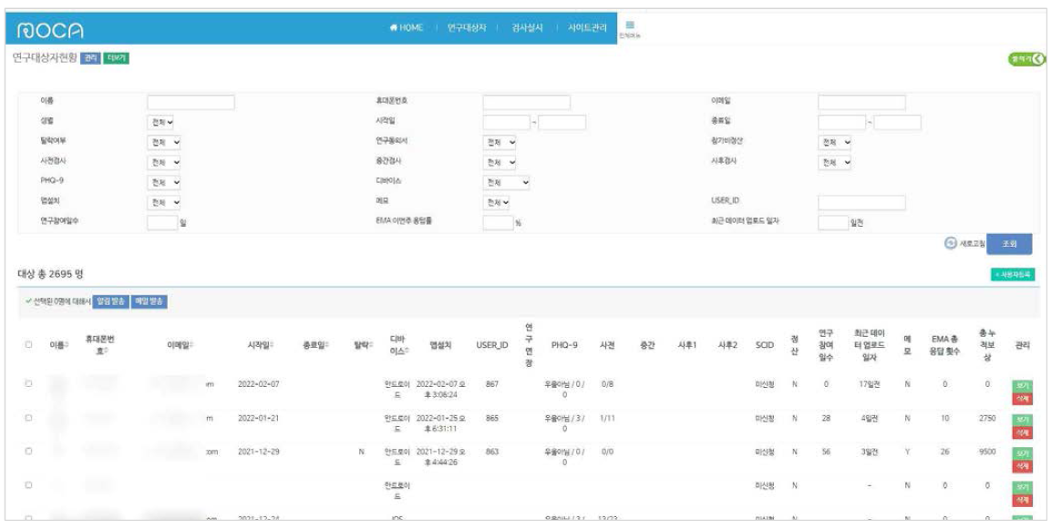 통합 플랫폼 관리자 페이지(백오피스)