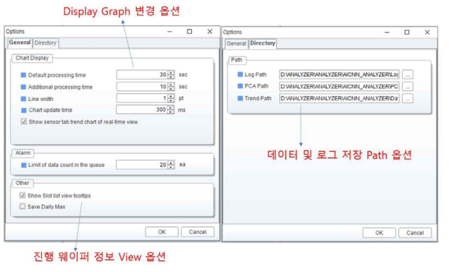 Display 설정 및 변경 옵션 GUI