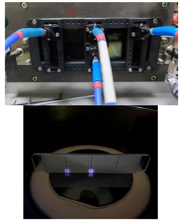 (e). 광 수집 HW 이송장치 및 Laser를 이용한 광 Spectrum 수집위치 확인 방법