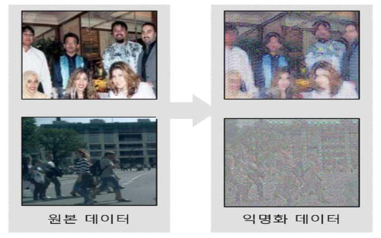 딥핑소스의 비식별화 작업 예시