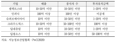 AI Data Infra 분야 국내 AI 기업 상세 내용