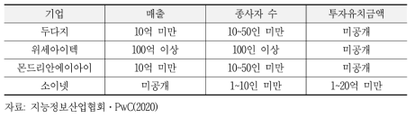 AI Development Environment 분야 국내 AI 기업 상세 내용