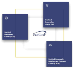 Sentinel의 구조 (출처: Sentinel Initiative 웹페이지)