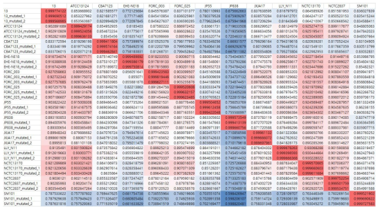 Clostridium perfringens를 이용한 참주유전체 선정 테스트 결과