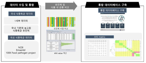 국외 DB의 식중독균 유전체와의 비교 분석 및 결과 축적 과정