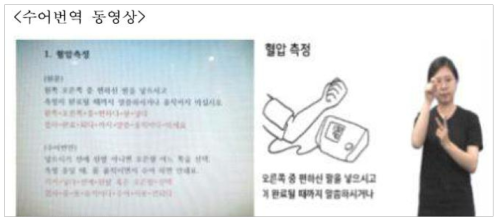 청각장애인용 의료 환경에서의 수어 통역 콘텐츠 개발 사례(오병모 등, 2019)