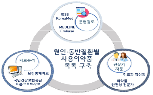 장애유형에 따른 원인·동반질환별 사용의약품 목록 구축